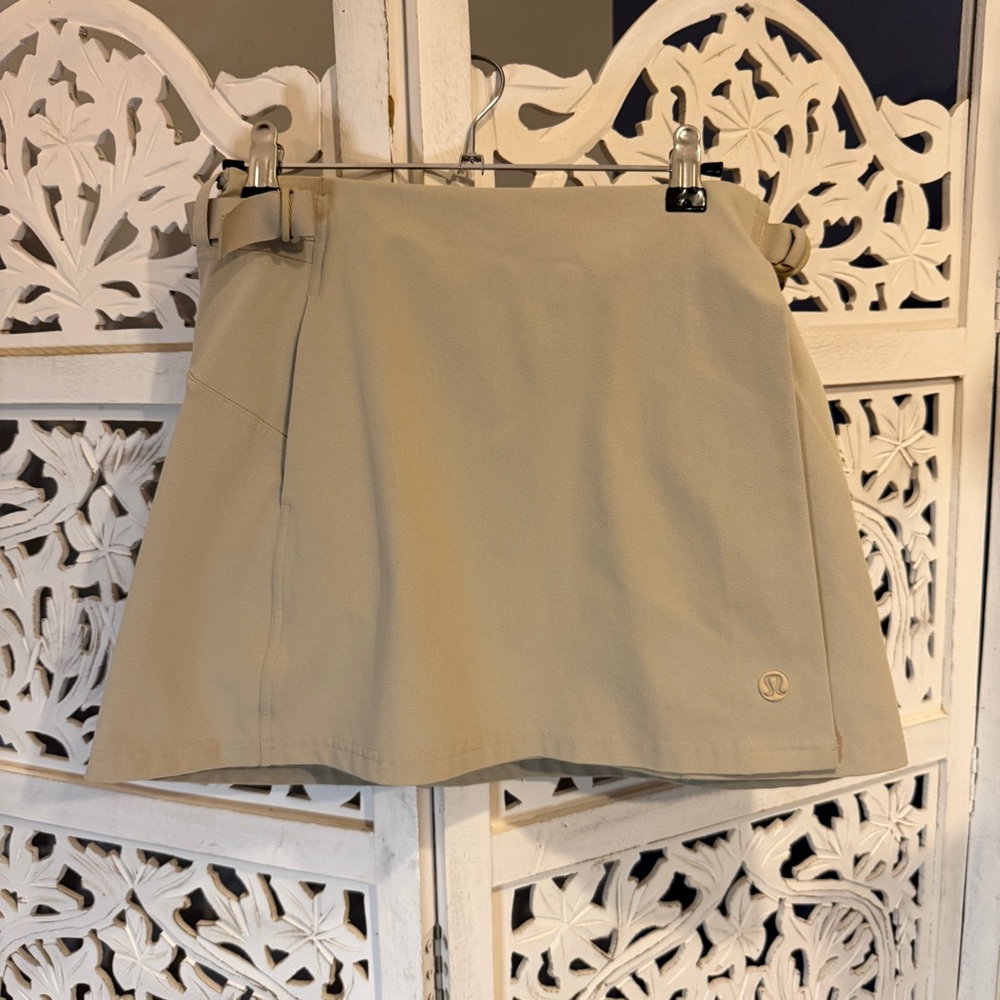 Lululemon Beige Athletic Skort with Built-in Shorts Sz XS